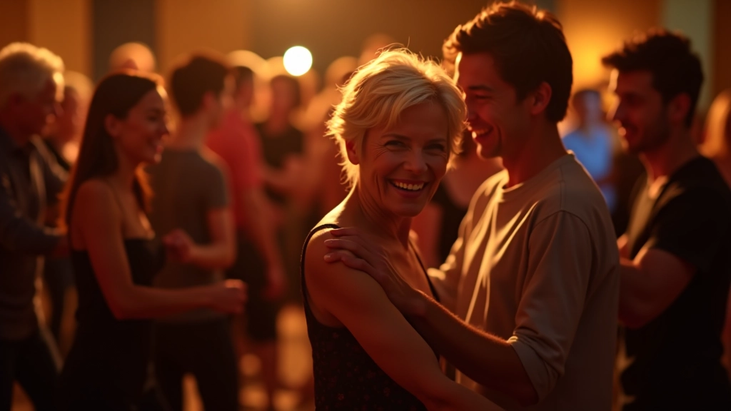 Group of dancers enjoying a weekend social event